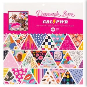 Damask Love GRL PWR Decorative Paper Pad - Multicolor